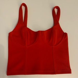 Zara Vibrant Red Crop Top